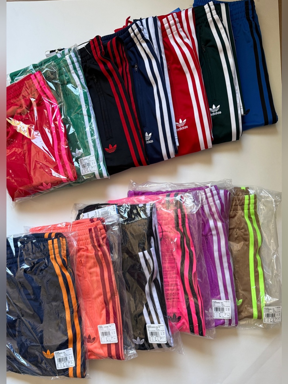 adidas Women’s Classic Firebird Track Pants Dark Green w/Italy Stripes KC6558 - Picture 12 of 12